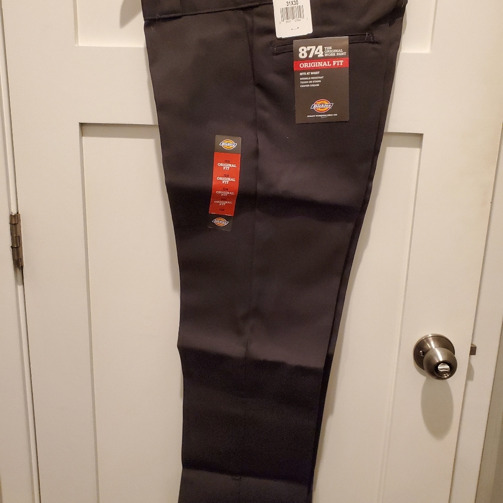 NWT Dickies 874 work pants black size 31x30